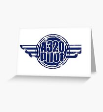 A320 Pilot Greeting Card