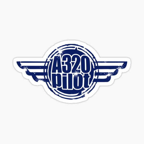 Vista previa del artículo con la obra «A320 Pilot», diseñado y vendido por rustyredbubble.
