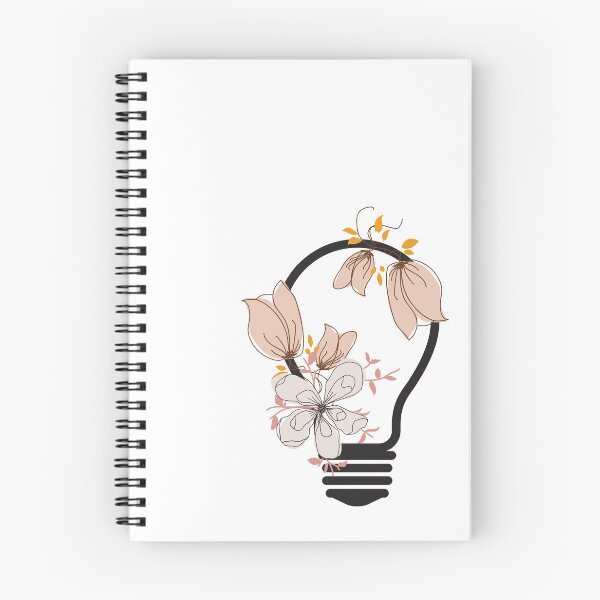 Item preview, Light bulb idea and orange flowers designed and sold by TumblesMumbles.