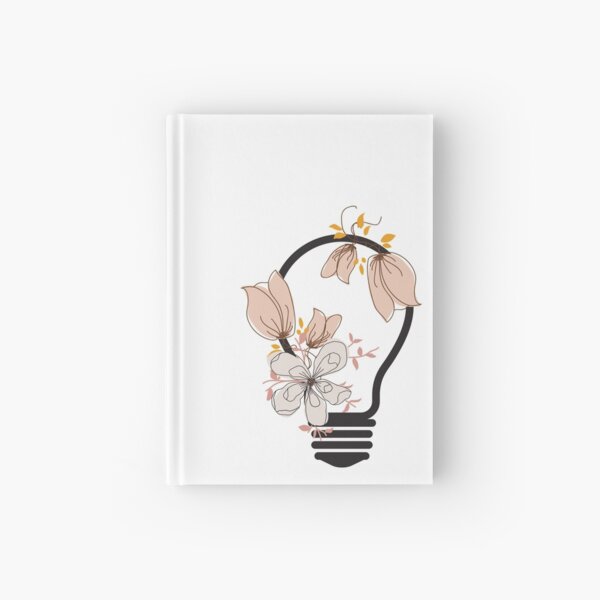 Item preview, Light bulb idea and orange flowers designed and sold by TumblesMumbles.