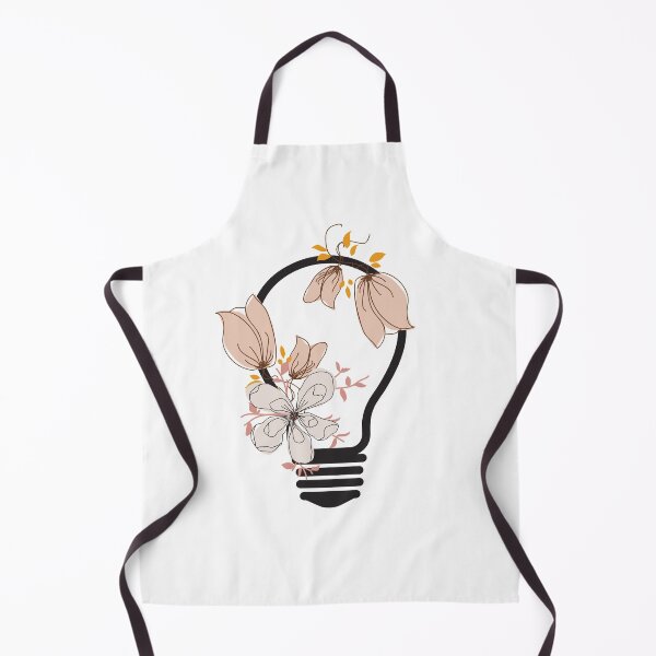 Item preview, Light bulb idea and orange flowers designed and sold by TumblesMumbles.
