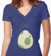 Pokemon-Ei-Ausbrüten Shirt mit V-Ausschnitt