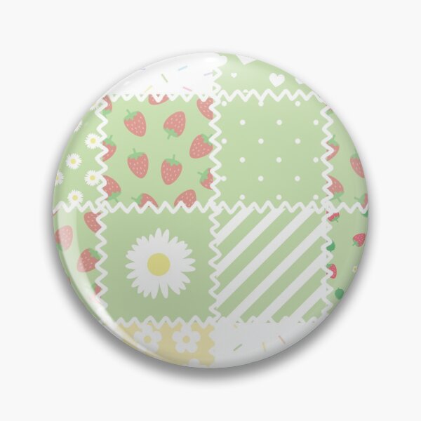 Item preview, Quilt Green Pastel Aesthetic Flowers Gingham Cozy Cottagecore designed and sold by candymoondesign.