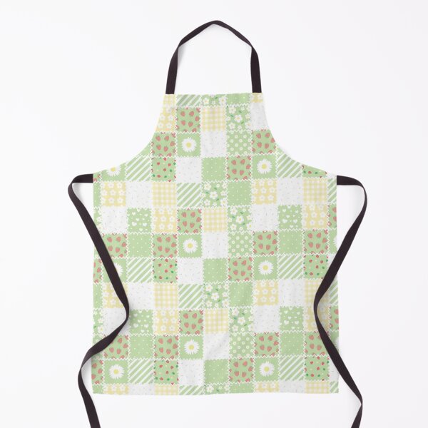 Item preview, Quilt Green Pastel Aesthetic Flowers Gingham Cozy Cottagecore designed and sold by candymoondesign.