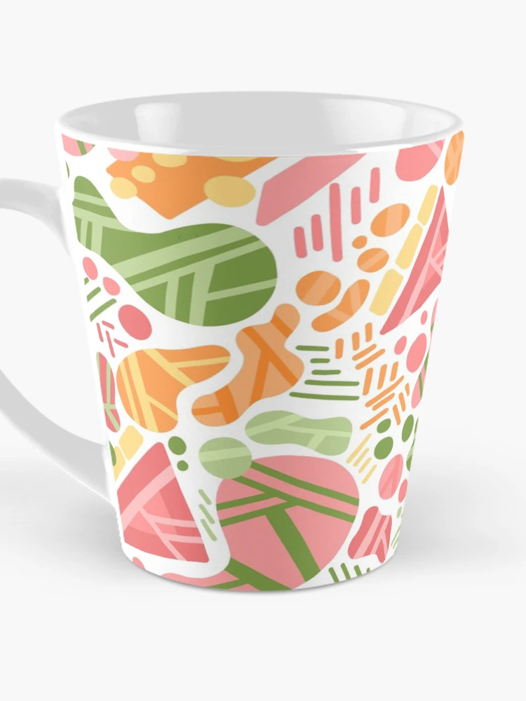Thumbnail 3 of 4, Coffee Mug, Fun Abstract Shapes Pattern designed and sold by Squarebird.