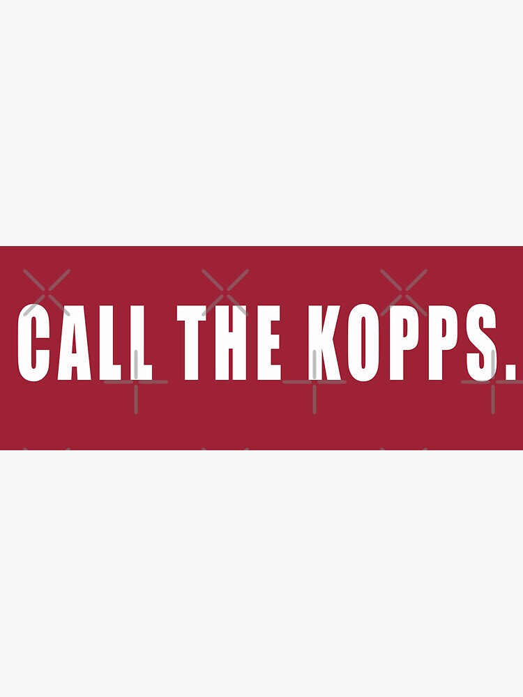 "Call the Kopps" Sticker for Sale by RetroFrame Redbubble