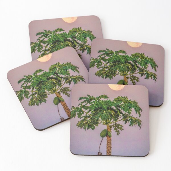 Item preview, Morning Moonrise over Papaya Tree designed and sold by Tracy Riddell.