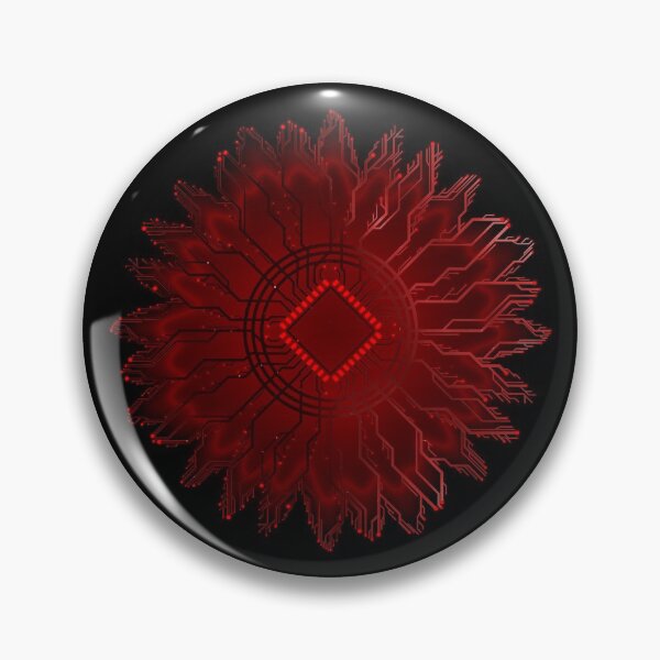 Item preview, red circuit board tech space flower designed and sold by jc007.