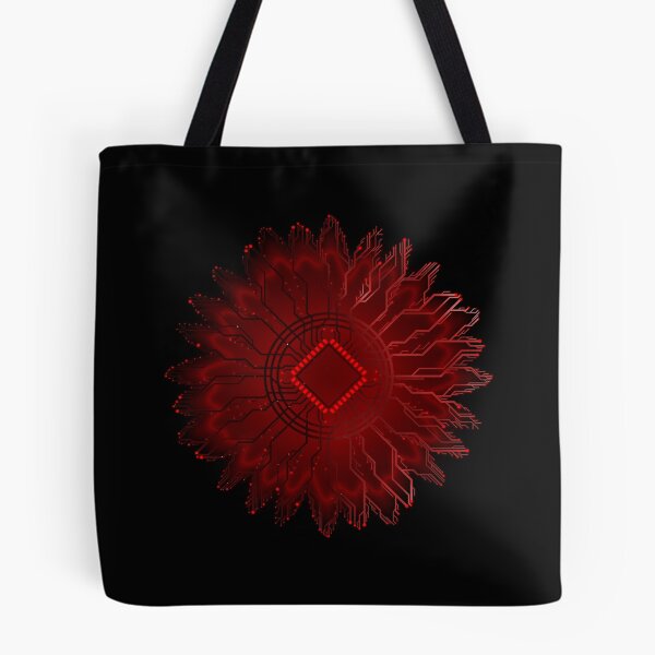 Item preview, red circuit board tech space flower designed and sold by jc007.