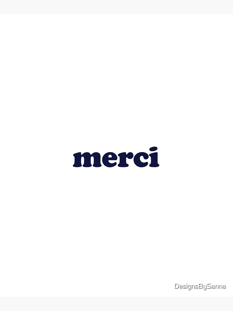  CafePress Merci, French Word Art With Red Heart Tote