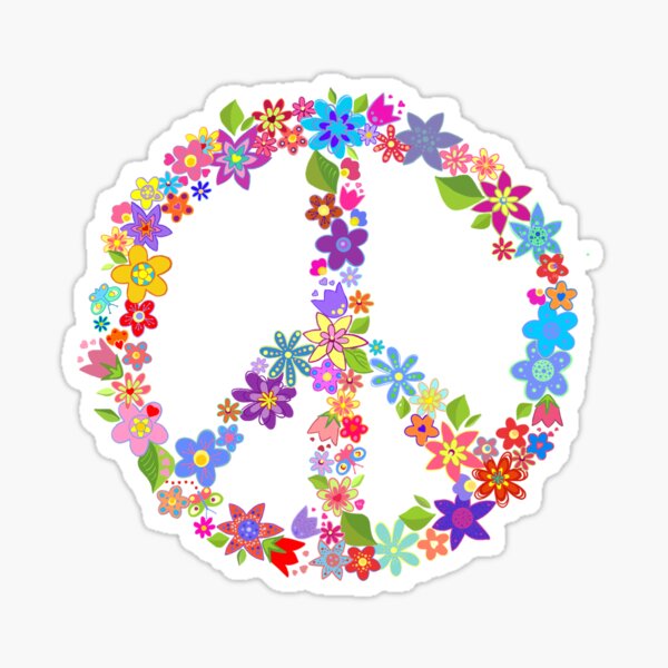 Vista previa del artículo con la obra «Flores y paz», diseñado y vendido por mlswig.