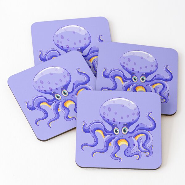 Item preview, Cute purple octopus illustration designed and sold by HamozStore.