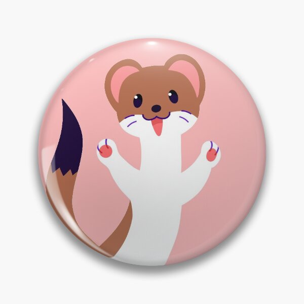 Item preview, Happy stoat! designed and sold by ErmineEclair.