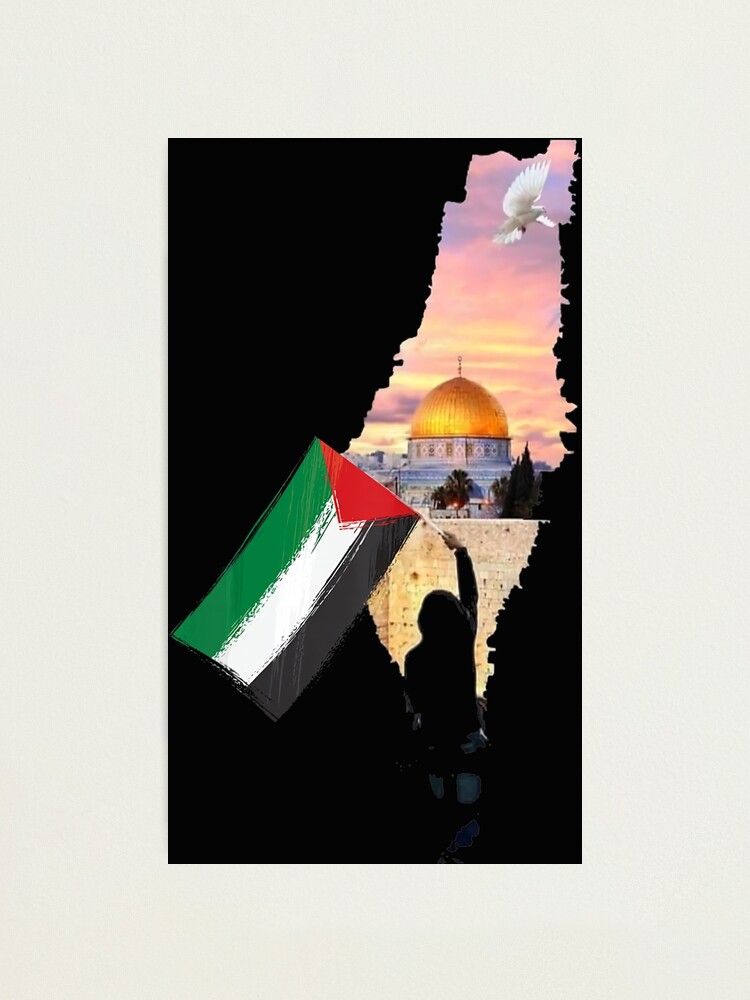 Fotodruck for Sale mit Freie Palästina-Flagge von Palästina von
