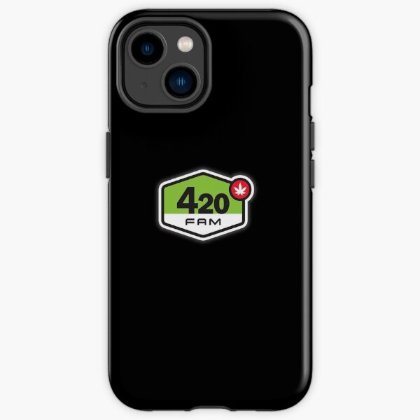Étui pour téléphone avec logo Chillinit 420 Fam (noir) Coque antichoc iPhone