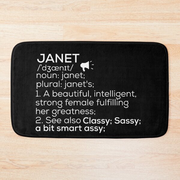 Item preview, Janet Name Definition designed and sold by Teelogic.