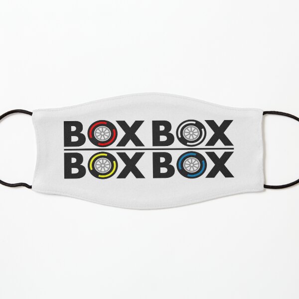 Box Box Box Box F1 Tyre Compound Design Kids Mask