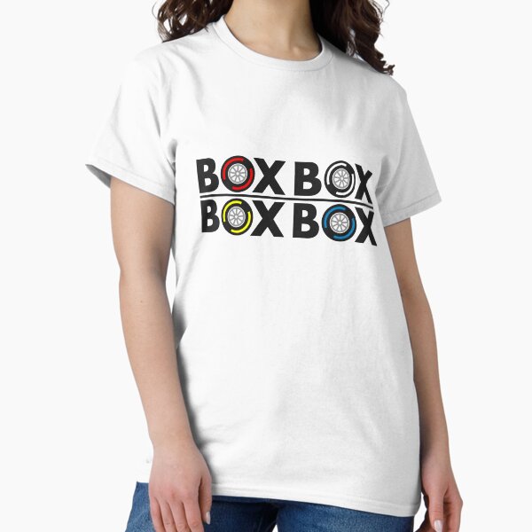 Vista previa del artículo con la obra «Diseño compuesto de neumáticos Box Box Box Box F1», diseñado y vendido por David Speed Design.