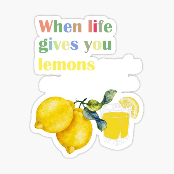 Lemon Sticker Life Gives You Lemon Sticker Lulu Lemon Sticker Cute