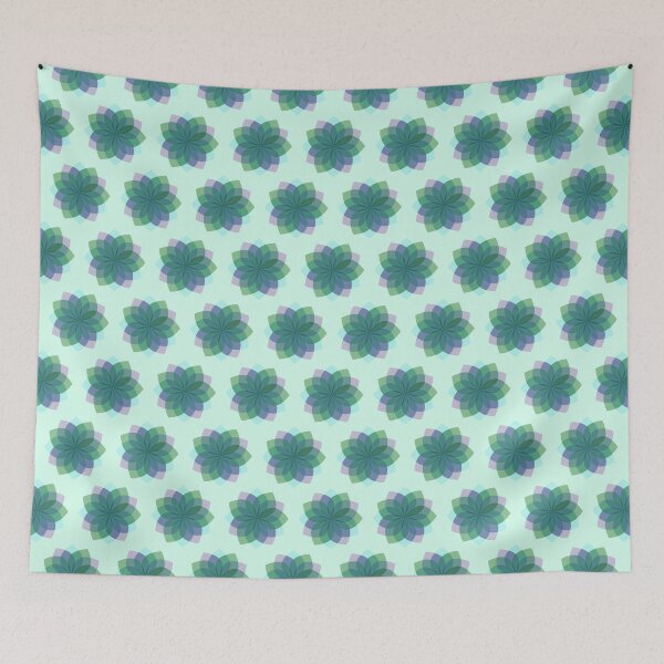 Item preview, 12-Petal Geometric Flower Pattern A 06 designed and sold by Jovydesign.