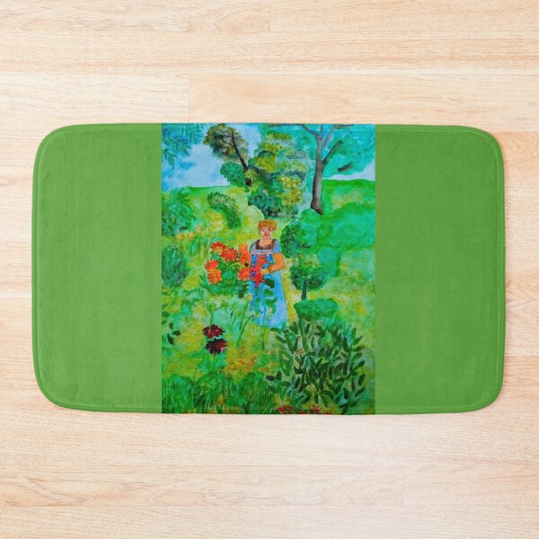 Item preview, Garden with mystery woman designed and sold by MartaTerkiewicz.