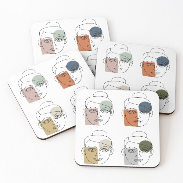 Item preview, Minimalist Retro Faces designed and sold by mareabello.