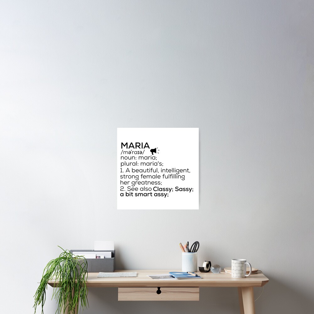 maria-name-definition-poster-by-teelogic-redbubble