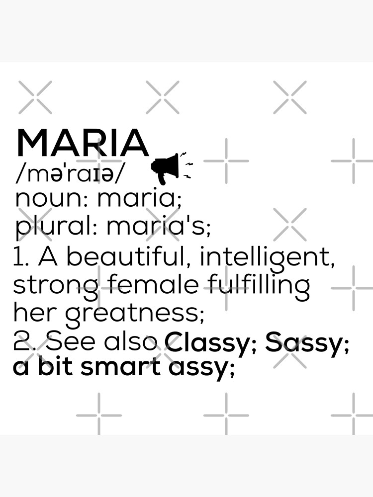 maria-name-definition-poster-by-teelogic-redbubble