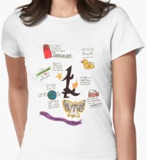 The Infernal Devices collage Women's Fitted T-Shirt