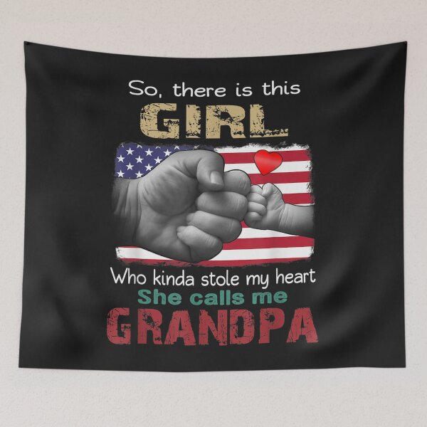 Item preview, This Girl Who Kinda Stole My Heart She Calls Me Grandpa TShirt0 designed and sold by emilydor.