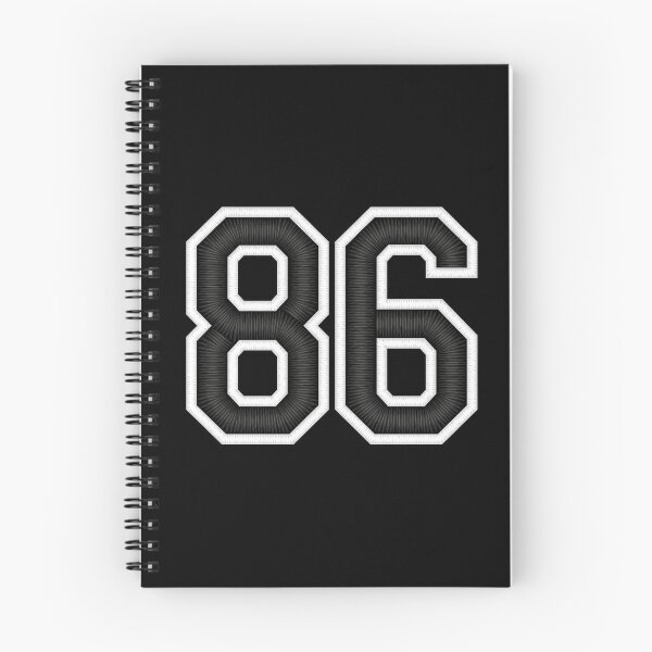 Artikelvorschau, 86 Black Jersey Sports Nummer sechsundachtzig Fußball 86 entworfen und verkauft von elhefe.