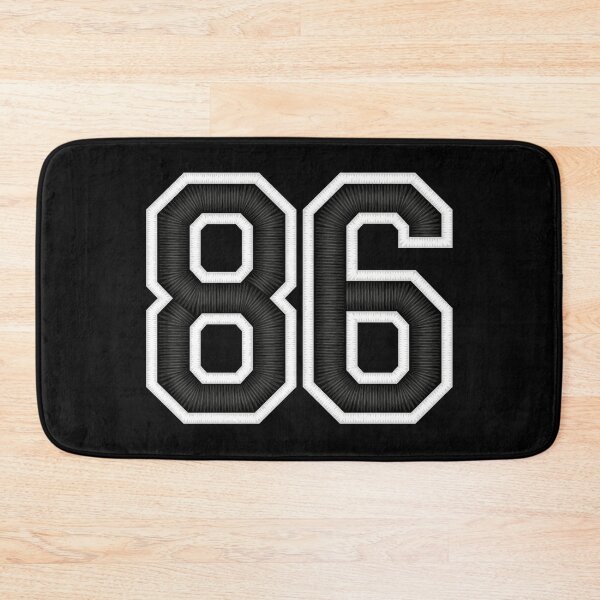 Item preview, 86 Black Jersey Sports Number eighty-six Football 86 designed and sold by elhefe.