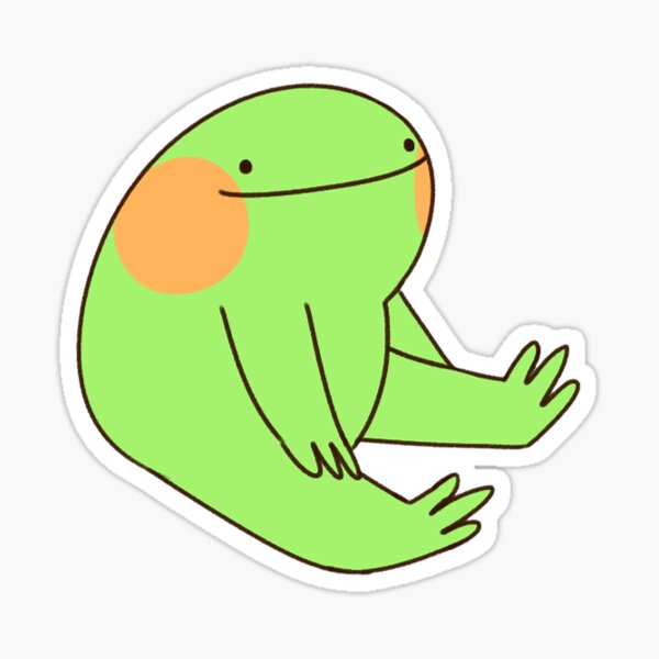 sitting frong Sticker