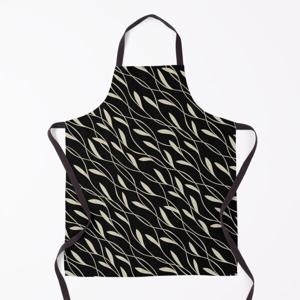 Item preview, Flowing Leaves Pattern in Black and Beige designed and sold by meggydesigns.