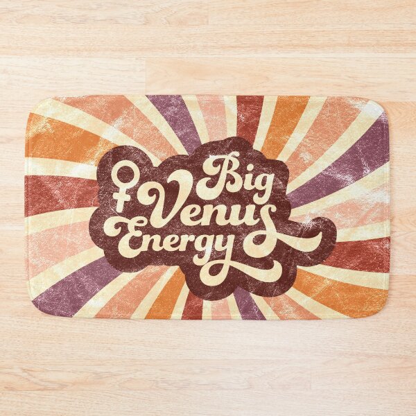 Item preview, "Big Venus Energy" Distressed Feminist Psychedelic Retro 1970's Style Print designed and sold by XXRebellion.