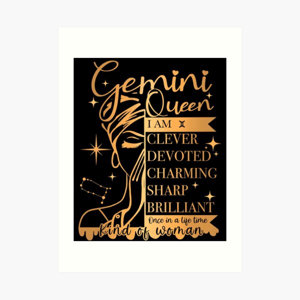 Gemini Girl Art Prints Redbubble