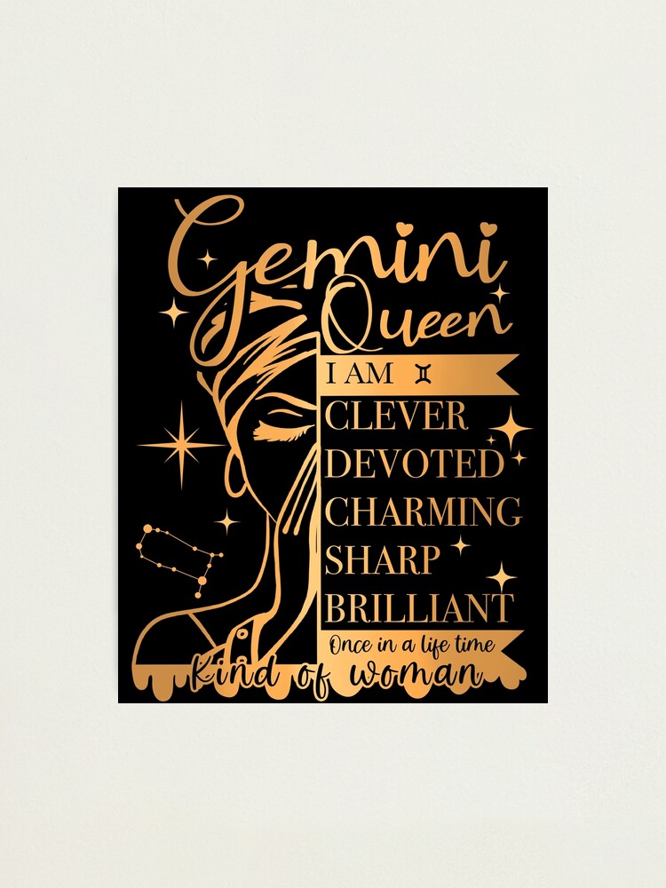 Gemini Queen Birthday Afro Hair Art Black Queen Birthday May