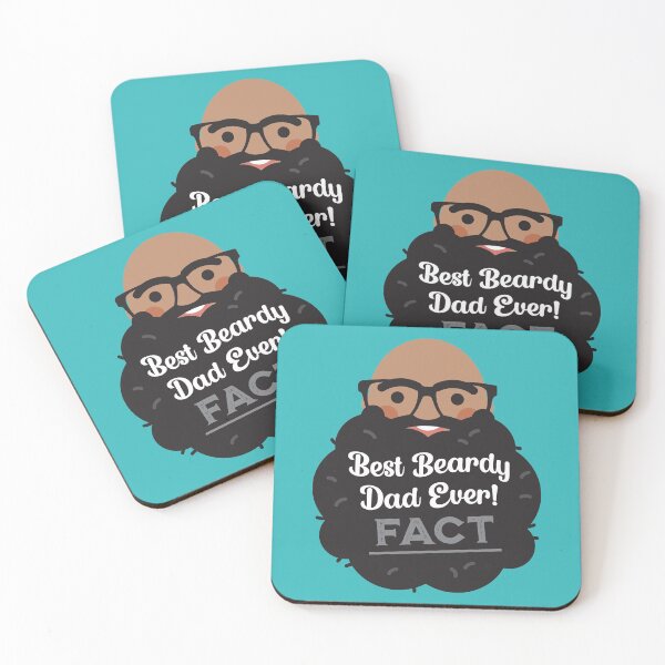 Item preview, Best (Black) Beardy Dad Ever -FACT- designed and sold by VicEllisArt.
