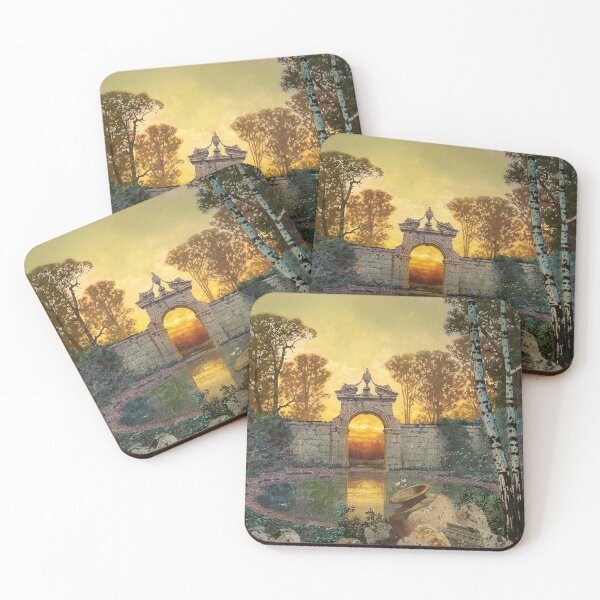 Item preview, Ruins in the Evening Light (19th century) - Ferdinand Knab designed and sold by SALON DES ARTS.