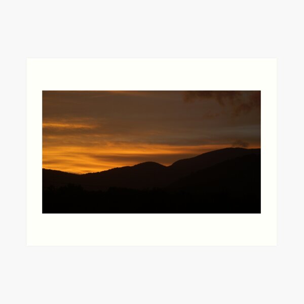 GA Peach Sunset Art Print
