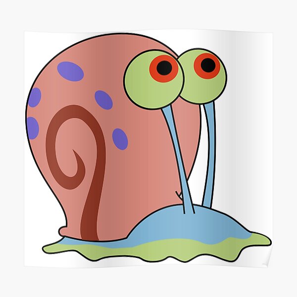 "Gary the Snail from SpongeBob SquarePants" Poster for Sale by