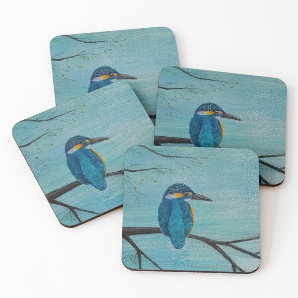 Item preview, Kingfisher waiting patiently by the stream designed and sold by Diane Hunter Art.