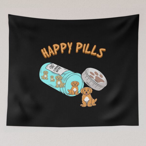 Item preview, Happy Pills Golden Doodle designed and sold by designeclipse.