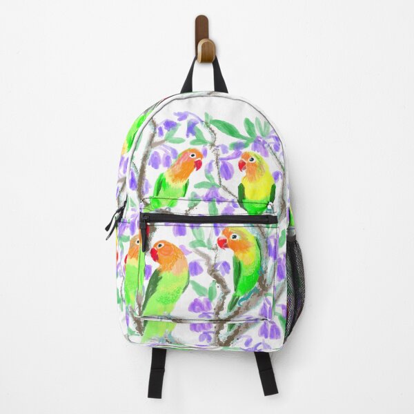 Item preview, Lovebirds in jacaranda tree designed and sold by orangerinka.