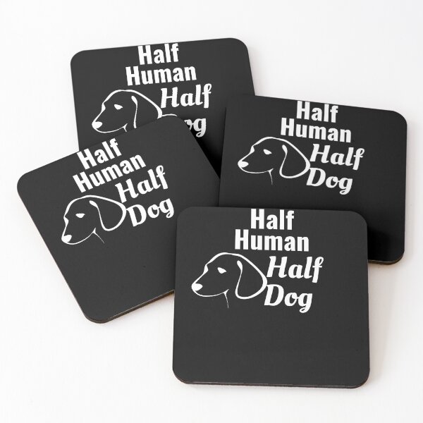 Item preview, Half Human Half Dog- Funny Dog Lover designed and sold by BellaVille.