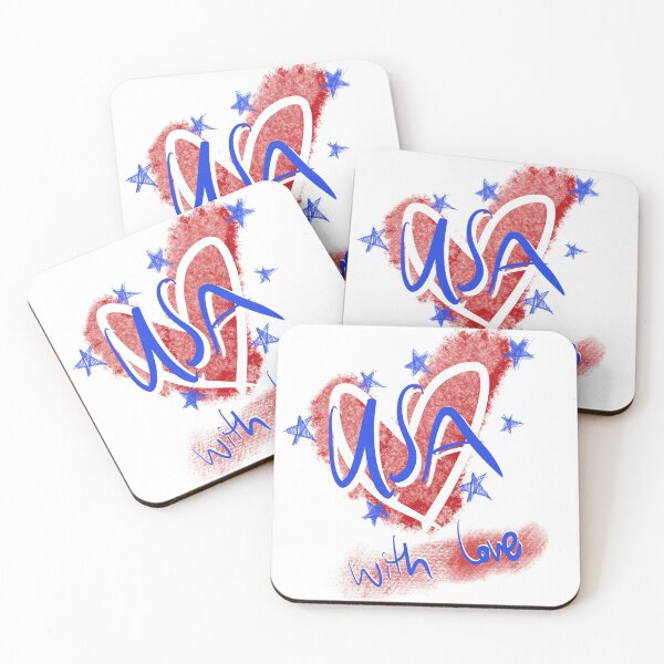 Item preview, Usa with love wording typography  designed and sold by HiAnusorn.