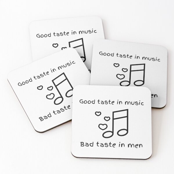 Item preview, Good Taste In Music Bad Taste In Men . For  Music Lovers designed and sold by Hab2.