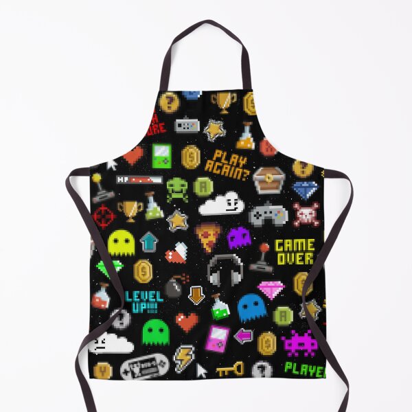 Item preview, Gamer Retro Pixel Video Gaming Icons designed and sold by PY Tees.