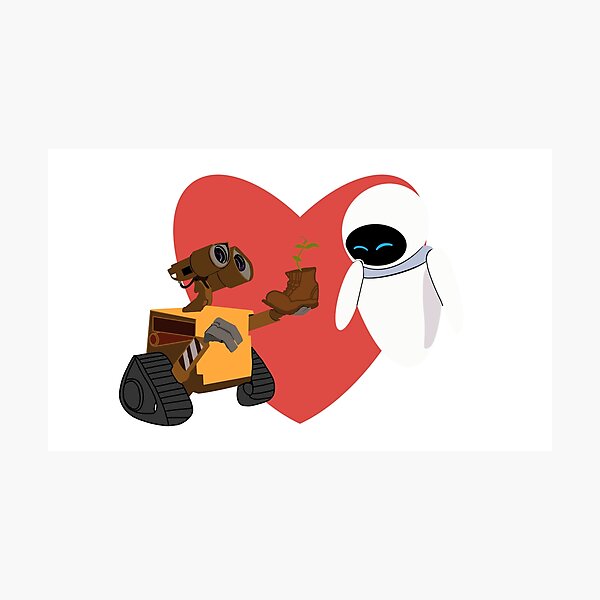 Wall-e and eve Photographic Print