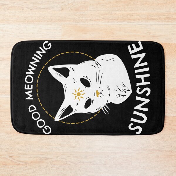 Item preview, Gothic design, Good Meowning Sunshine kitty #1 designed and sold by Hypnotees.